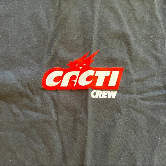 NWT Travis Scott ‘Cacti Crew’ Black Crewneck T Shirt - Picture 8 of 8